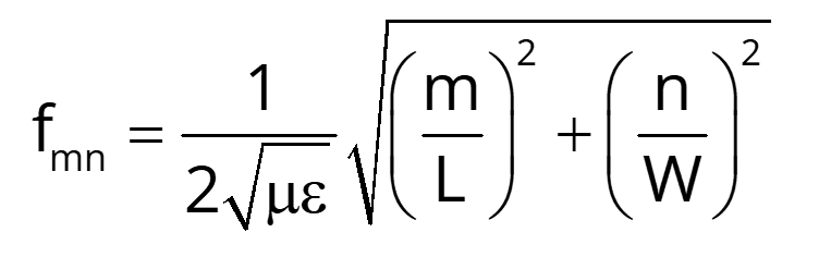 PCB Resonance Equation