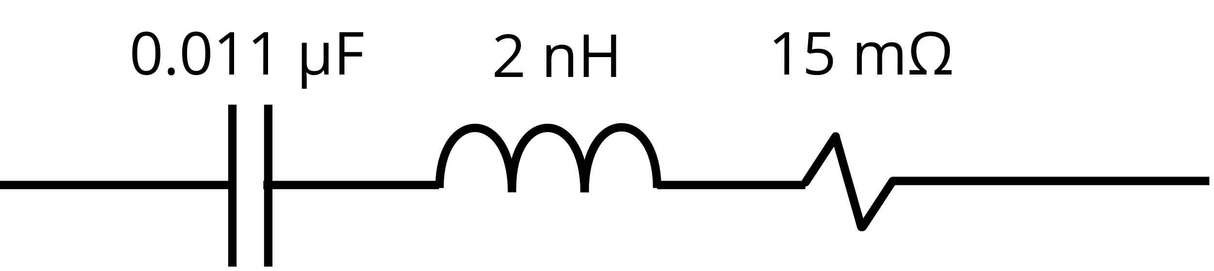 Figure&nbsp;4. Equivalent circuit for a surface-mount capacitor.