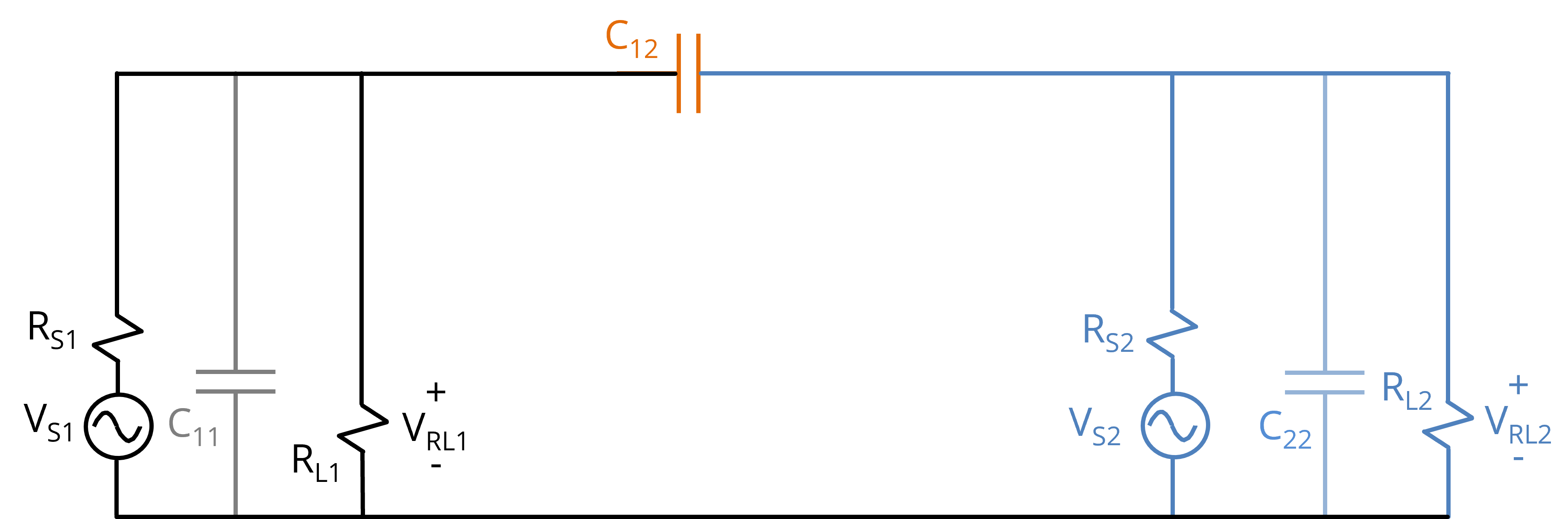 More intuitive schematic representation of the circuits in Fig. 1.